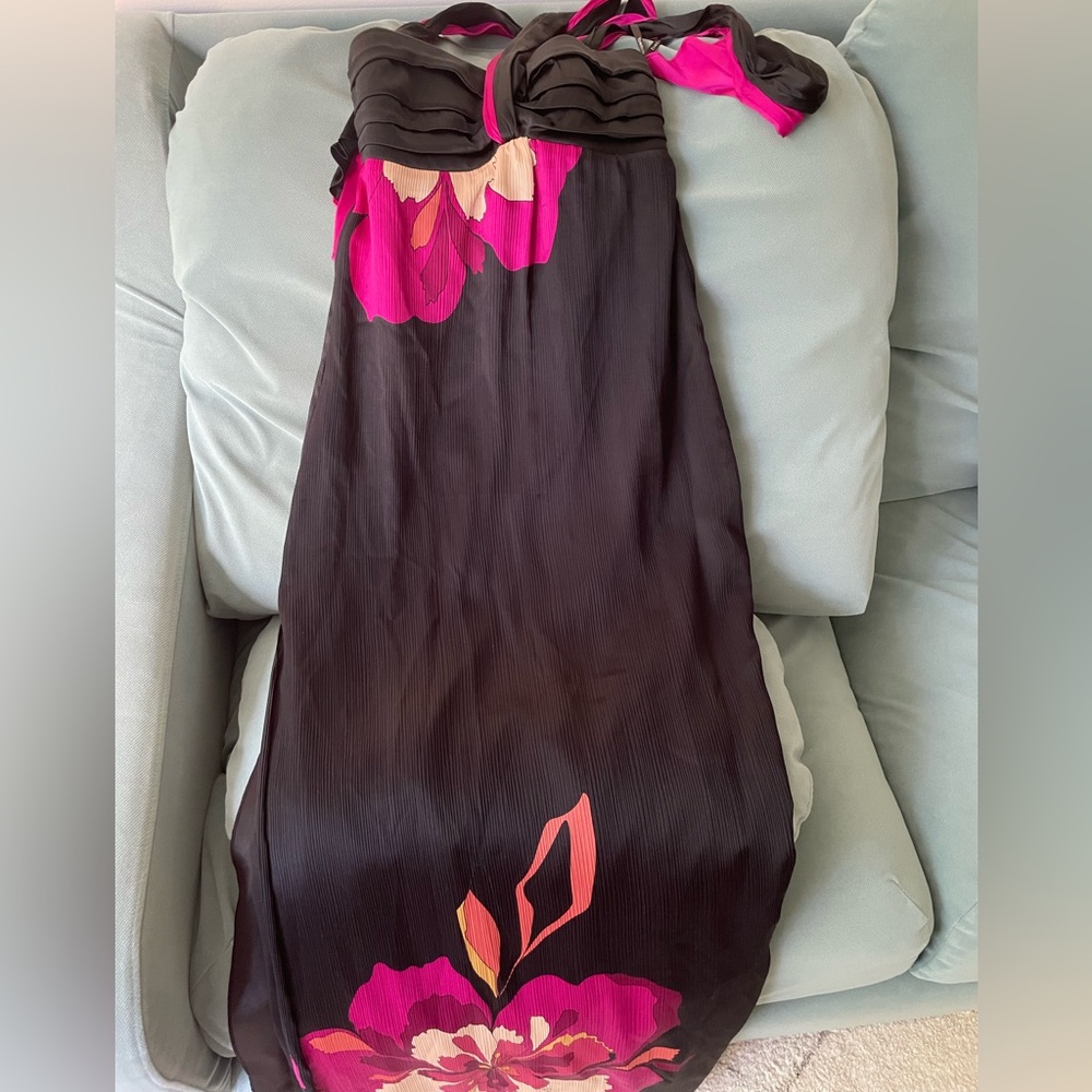 Bebe silk maxi dress with slits